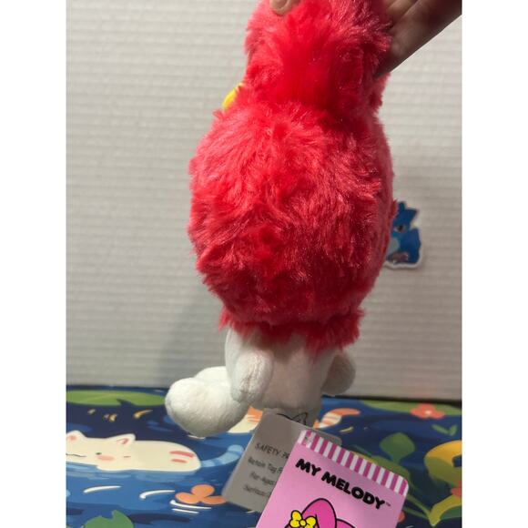 Sanrio My Melody Red Fuzzy Soft Plush Stuffed Animal Bunny Rabbit - Picture 9 of 11